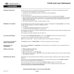 Standard Profit And Loss Statement Form gratis en premium templates