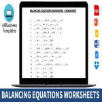 template topic preview image Balancing Equations Worksheet