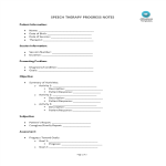 template topic preview image Speech Therapy Progress Note template