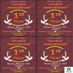 template topic preview image Church Anniversary Flyer
