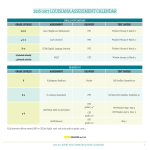 Assessment Calendar gratis en premium templates