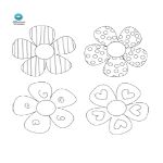 template topic preview image Paper Flower Template Word