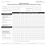 Weekly Tally Sheet gratis en premium templates