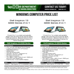 Windows Computers Price List gratis en premium templates