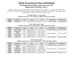 template preview imagePreschool Class Schedule