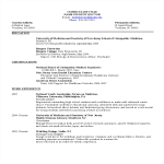 template topic preview image Student Doctor Resume