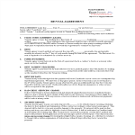 Blank Printable Lease Agreement gratis en premium templates