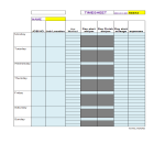 Daily Timesheet Excel gratis en premium templates