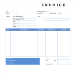 Freelance Invoice Hourly Service gratis en premium templates