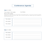 template topic preview image Blank Conference Agenda Template