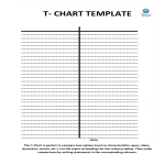 T Chart Template vertically positioned gratis en premium templates