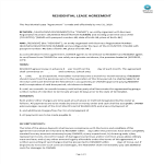 Basic Residential Lease Agreement gratis en premium templates