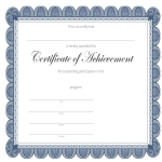 template topic preview image Certificate Of Achievement
