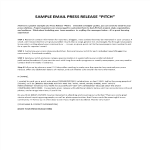 Press Release Email Template gratis en premium templates