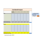 template topic preview image Cost Benefit Analysis Template excel worksheet