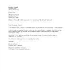 Landlord Tenant Complaint Letter gratis en premium templates