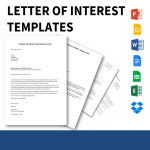 template topic preview image Letter of interest