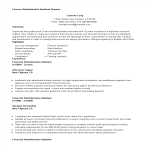 Finance Administrative Assistant Resume gratis en premium templates