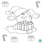 Vorschaubild der VorlagePrintable Cartoon Christmas Coloring Page