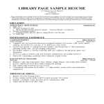 template topic preview image Library Page Resume