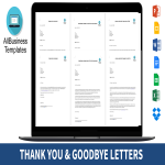 Casual Goodbye Letter to Coworkers gratis en premium templates
