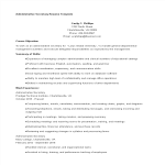 template topic preview image Administrative Resume
