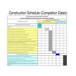 Construction Schedule Sample gratis en premium templates