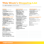 Basic Food Shopping List gratis en premium templates
