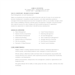 template topic preview image Marketing Sales Executive Curriculum Vitae