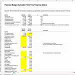 Budget Template worksheet excel gratis en premium templates