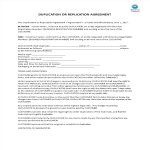 Duplication or Replication agreement gratis en premium templates