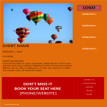 template preview imageEvent Flyer Template Orange Background