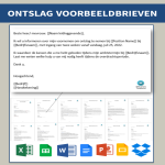 Ontslag Voorbeeldbrieven gratis en premium templates