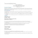 Commercial Banking Manager Resume sample gratis en premium templates