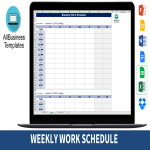 template topic preview image Work Schedule Template