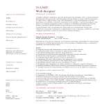 template topic preview image Creative Web Developer Resume