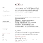 Creative Web Developer Resume gratis en premium templates