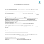 Catering Services Agreement gratis en premium templates