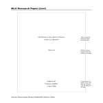 MLA Format Outline Research Paper gratis en premium templates