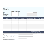 template topic preview image Excel mileage log for taxes