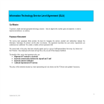 Vorschaubild der VorlageIT Service Level Agreement