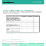 Competitor Analysis Worksheet gratis en premium templates