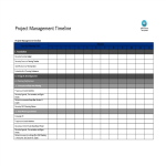 Vorschaubild der VorlageProject Management Timeline Word