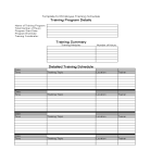 Employee Training Schedule gratis en premium templates