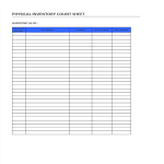 template topic preview image Physical Inventory Count Worksheet