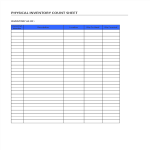 Physical Inventory Count Worksheet gratis en premium templates