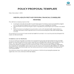 Policy Proposal Template gratis en premium templates