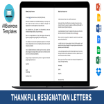 template topic preview image Formal Appreciative Resignation Letter