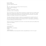 Professional Resignation Letter With Reason gratis en premium templates