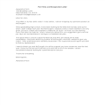 Part-Time Job Resignation Letter gratis en premium templates